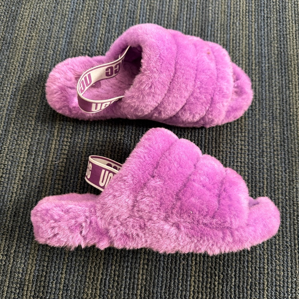 Ugg Platform Purple Slippers